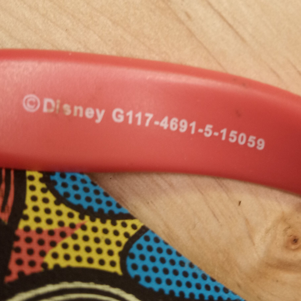 Mickey Mouse Flip Flops Sandals Womens 6 Kids 3-4* - Picture 6 of 6